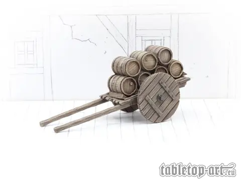 Cover: 704270726973 | Small Cart Loaded With Barrels | Tabletop-Art | EAN 704270726973