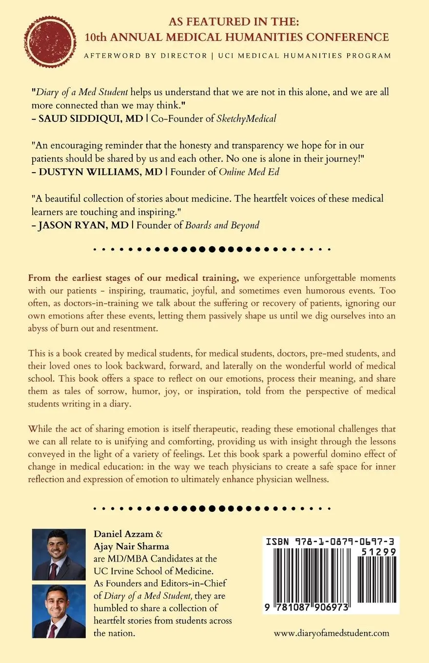 Rückseite: 9781087906973 | Diary of a Med Student | Daniel B Azzam (u. a.) | Taschenbuch | 2020
