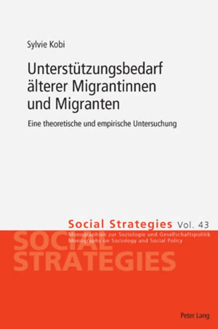 Cover: 9783039116973 | Unterstützungsbedarf älterer Migrantinnen und Migranten | Sylvie Kobi