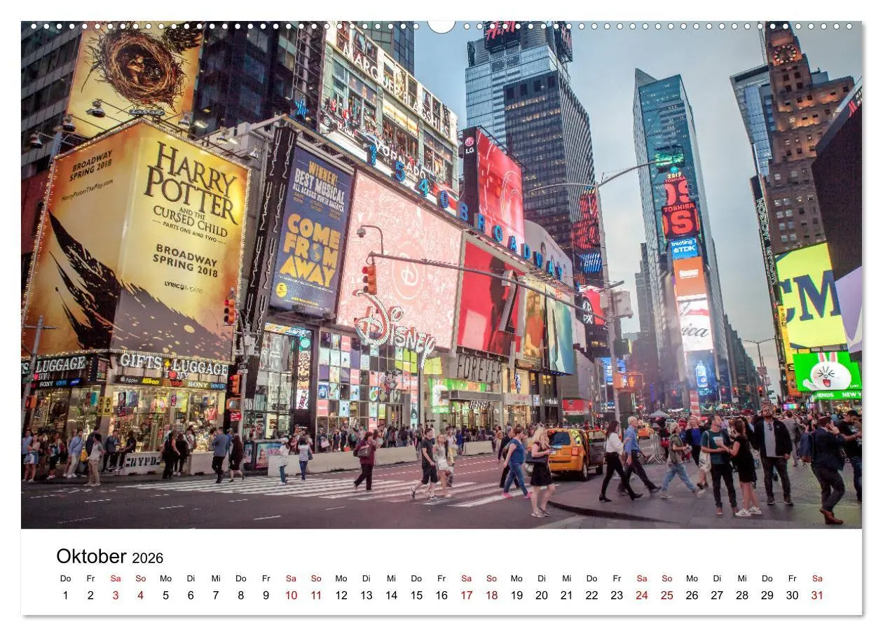Bild: 9783457756973 | Weltstadt New York (Wandkalender 2026 DIN A2 quer), CALVENDO...