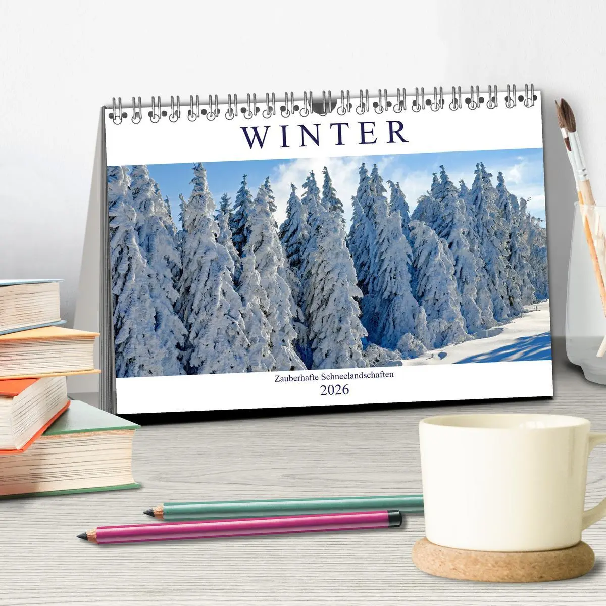 Bild: 9783457826973 | Winter. Zauberhafte Schneelandschaften (Tischkalender 2026 DIN A5...