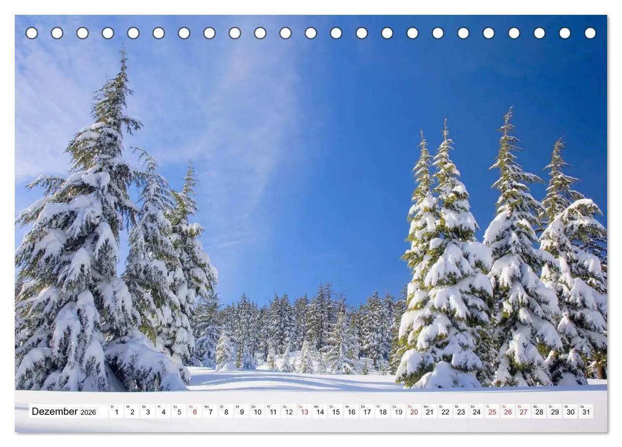 Bild: 9783457826973 | Winter. Zauberhafte Schneelandschaften (Tischkalender 2026 DIN A5...