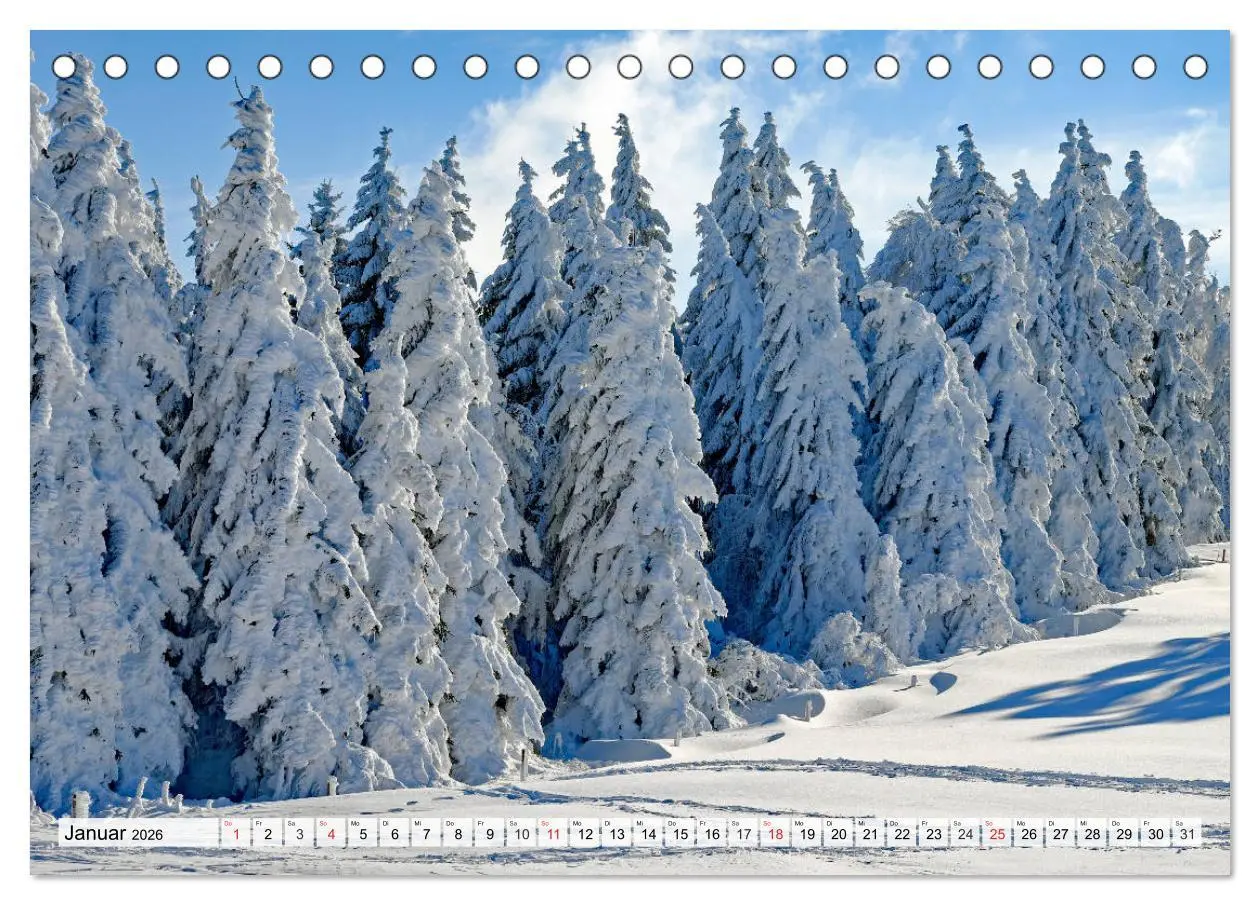 Bild: 9783457826973 | Winter. Zauberhafte Schneelandschaften (Tischkalender 2026 DIN A5...