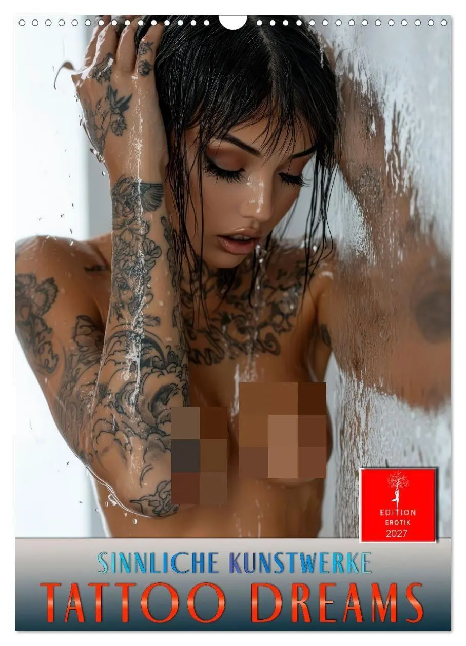 Cover: 9783569006973 | Tattoo Dreams - Sinnliche Kunstwerke (Wandkalender 2027 DIN A3...