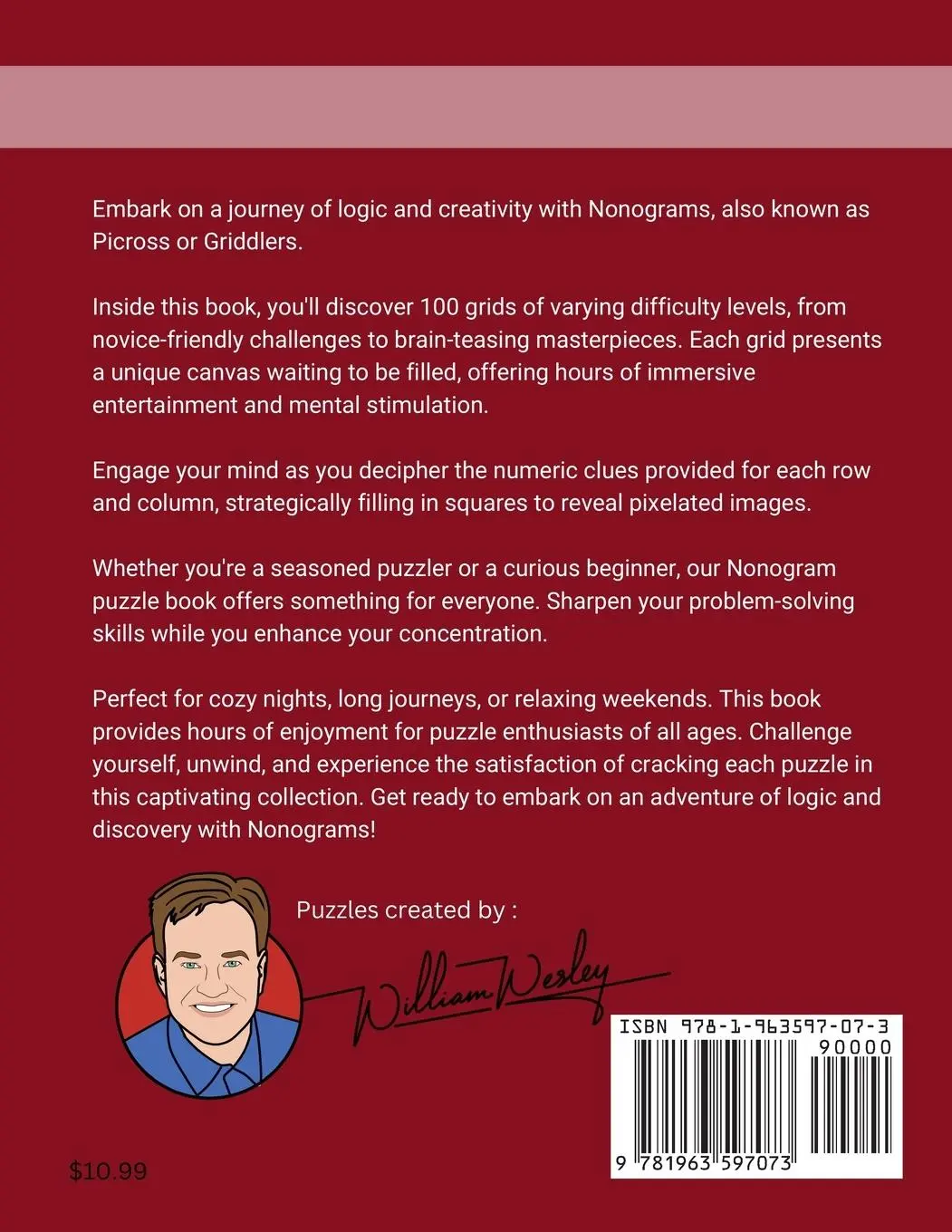 Rückseite: 9781963597073 | Nonograms Volume One | Taschenbuch | Englisch | 2024