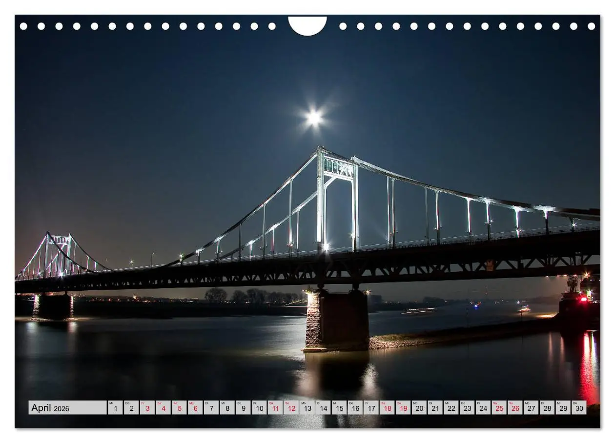 Bild: 9783457887073 | Es wird Nacht in Duisburg (Wandkalender 2026 DIN A4 quer), CALVENDO...