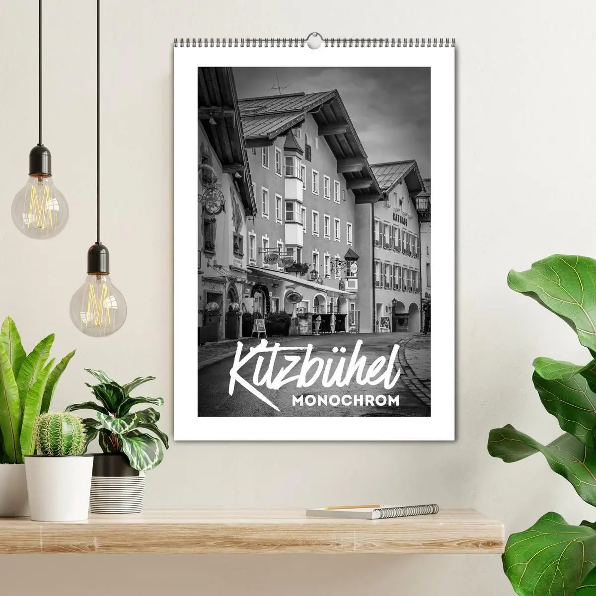 Bild: 9783516427073 | Kitzbühel Monochrom (Wandkalender 2026 DIN A2 hoch), CALVENDO...