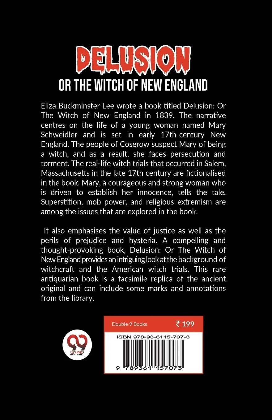 Rückseite: 9789361157073 | Delusion Or The Witch Of New England | Eliza Buckminster Lee | Buch