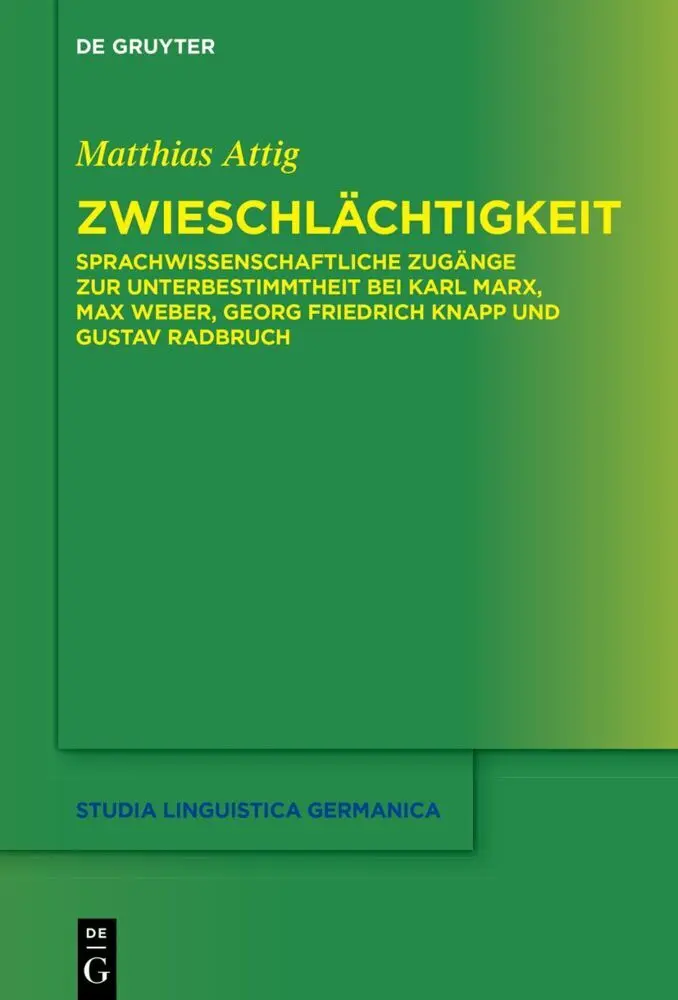 Cover: 9783110727173 | Zwieschlächtigkeit | Matthias Attig | Buch | X | Deutsch | 2021