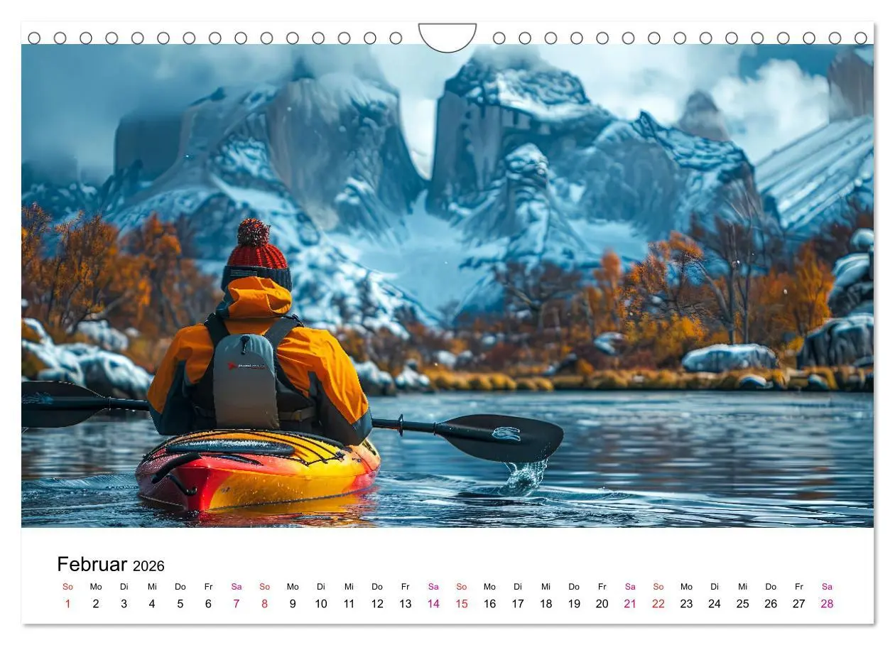 Bild: 9783457327173 | Kajak Erlebnisse (Wandkalender 2026 DIN A4 quer), CALVENDO...