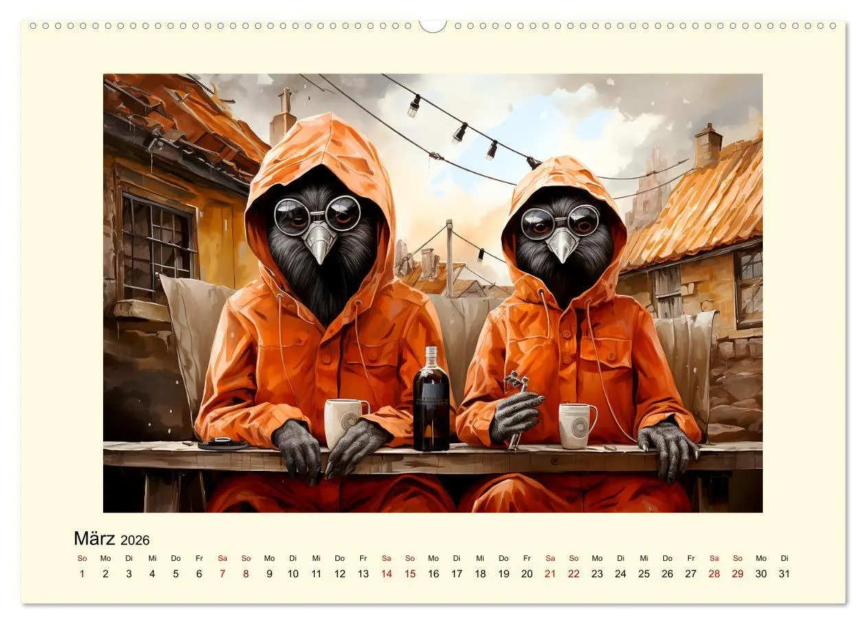 Bild: 9783457497173 | Verrückte Hühner (hochwertiger Premium Wandkalender 2026 DIN A2...