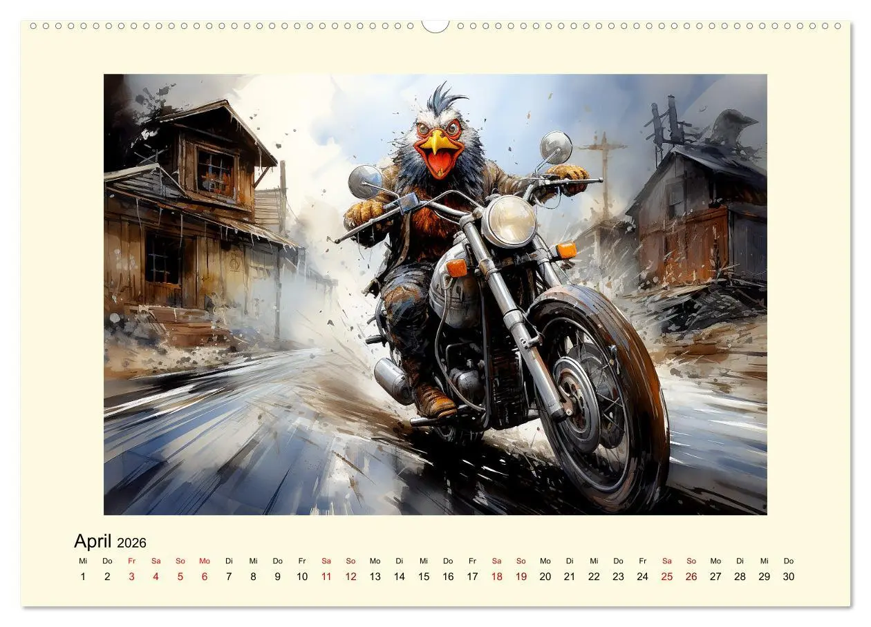 Bild: 9783457497173 | Verrückte Hühner (hochwertiger Premium Wandkalender 2026 DIN A2...