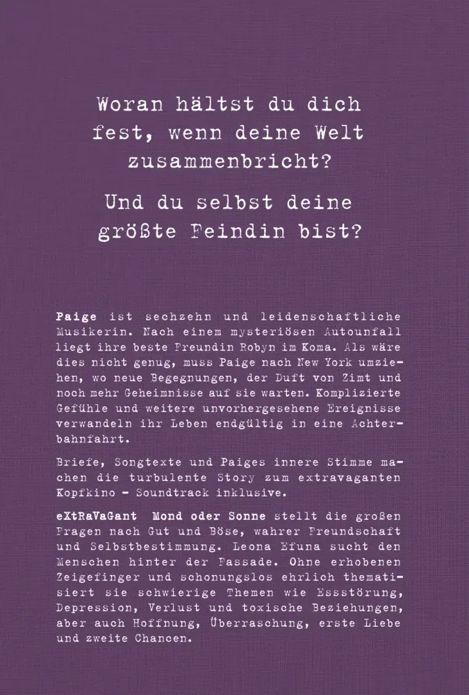 Bild: 9783961857173 | eXtRaVaGant - Mond oder Sonne | Leona Efuna | Buch | 464 S. | Deutsch