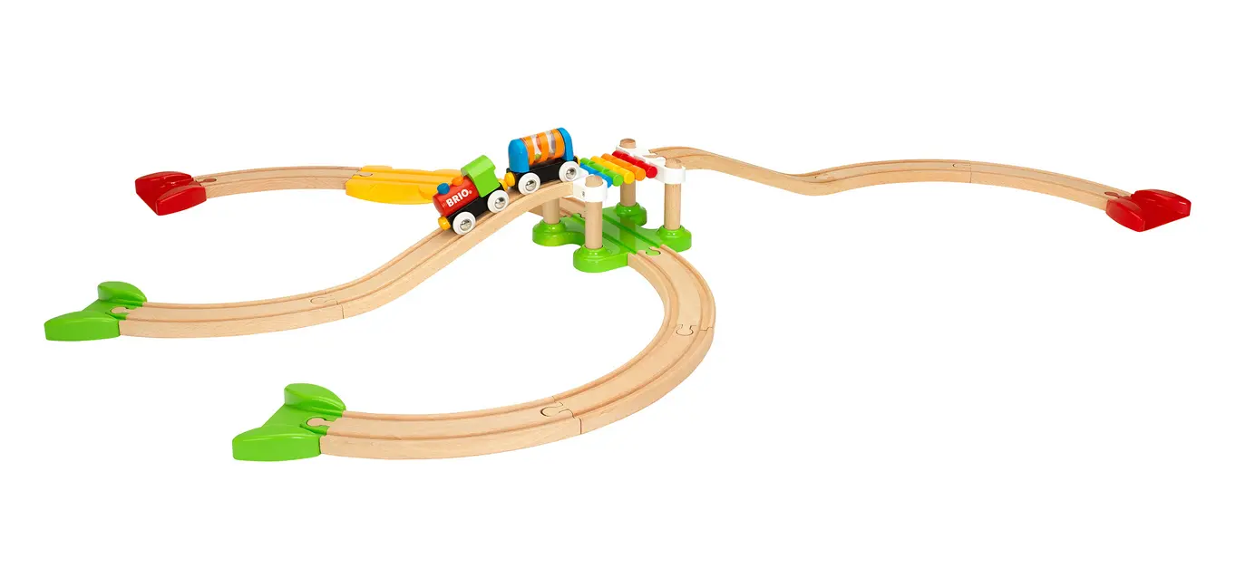 Bild: 7312350337273 | BRIO World 33727 Mein erstes BRIO Bahn Spiel Set - Zug mit Waggon,...