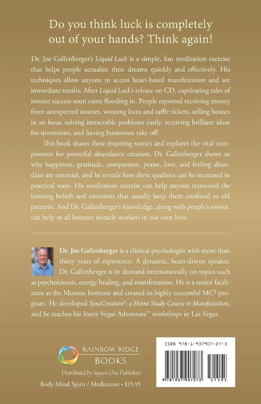 Rückseite: 9781937907273 | Liquid Luck | The Good Fortune Handbook | Joe Gallenberger | Buch