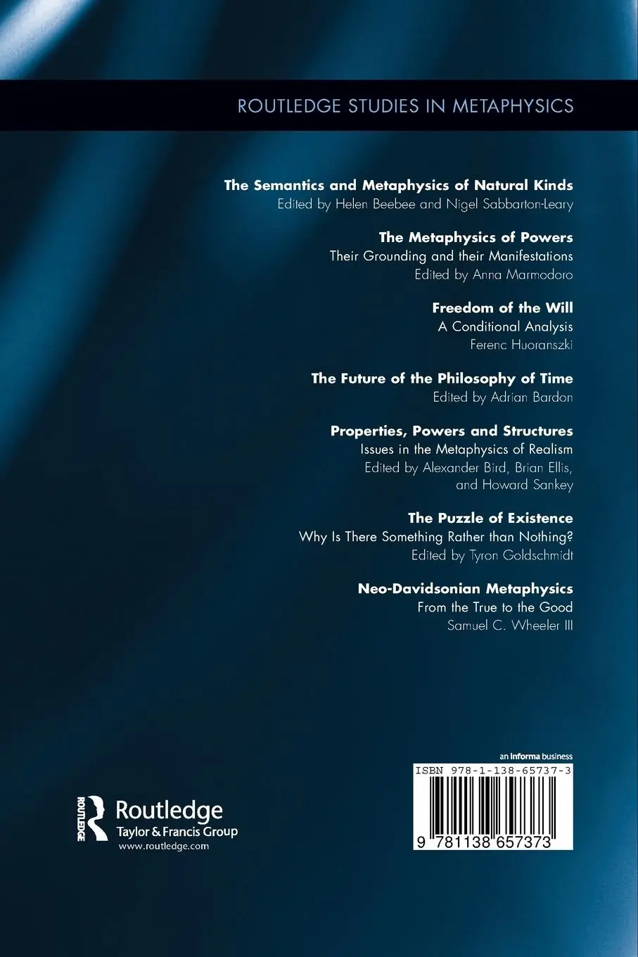 Rückseite: 9781138657373 | Neo-Davidsonian Metaphysics | From the True to the Good | Wheeler