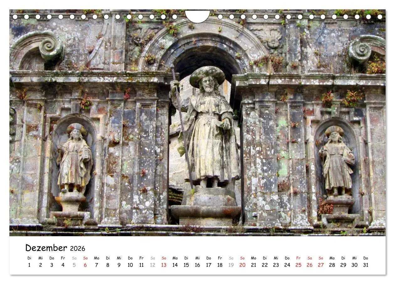 Bild: 9783516017373 | Jakobsweg - Camino Portugues (Wandkalender 2026 DIN A4 quer),...