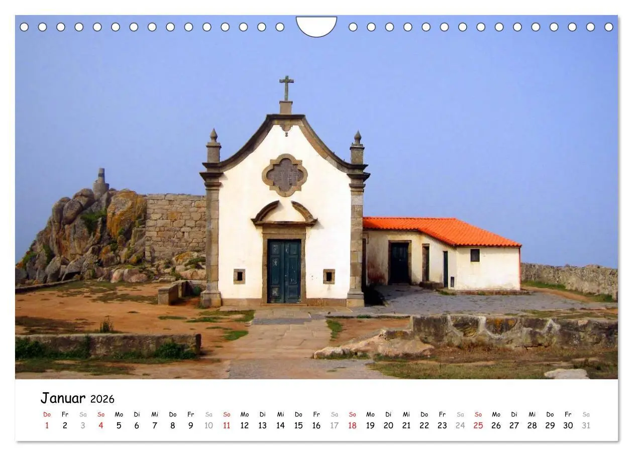 Bild: 9783516017373 | Jakobsweg - Camino Portugues (Wandkalender 2026 DIN A4 quer),...