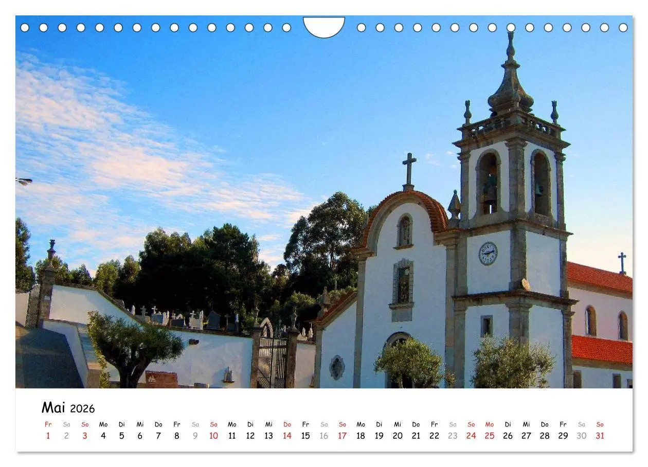 Bild: 9783516017373 | Jakobsweg - Camino Portugues (Wandkalender 2026 DIN A4 quer),...