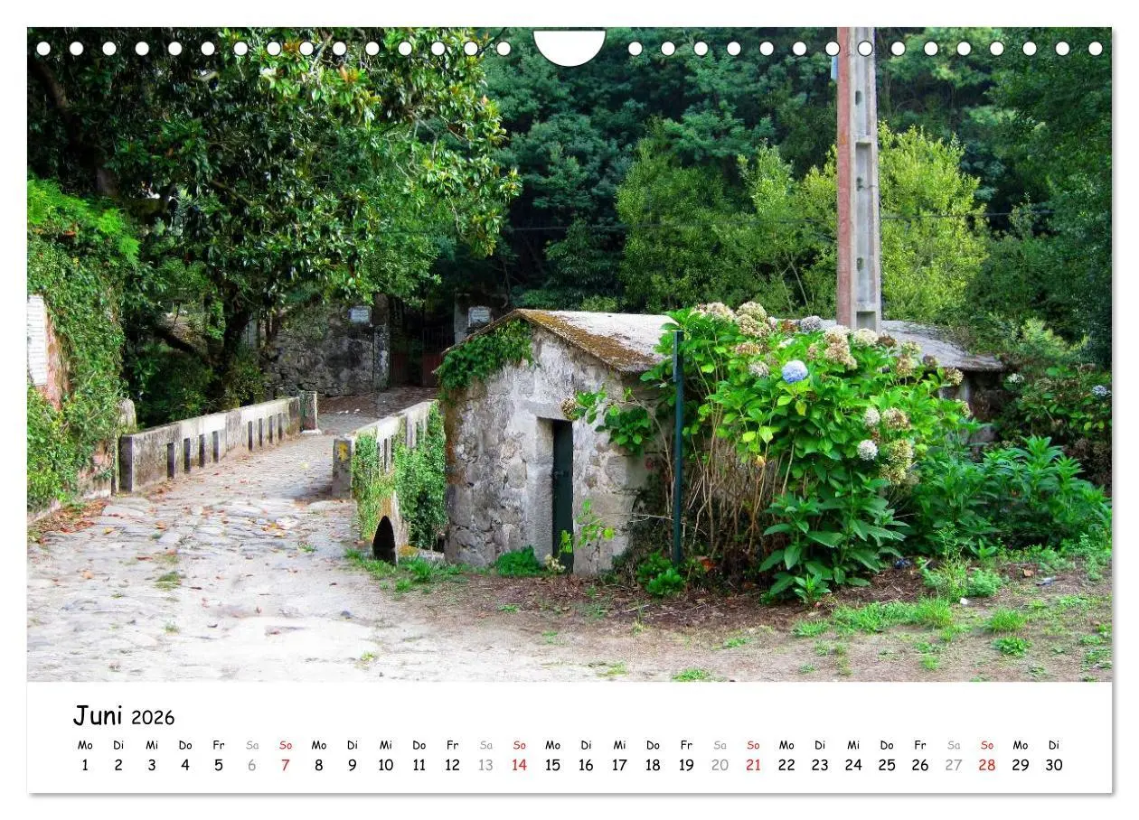 Bild: 9783516017373 | Jakobsweg - Camino Portugues (Wandkalender 2026 DIN A4 quer),...
