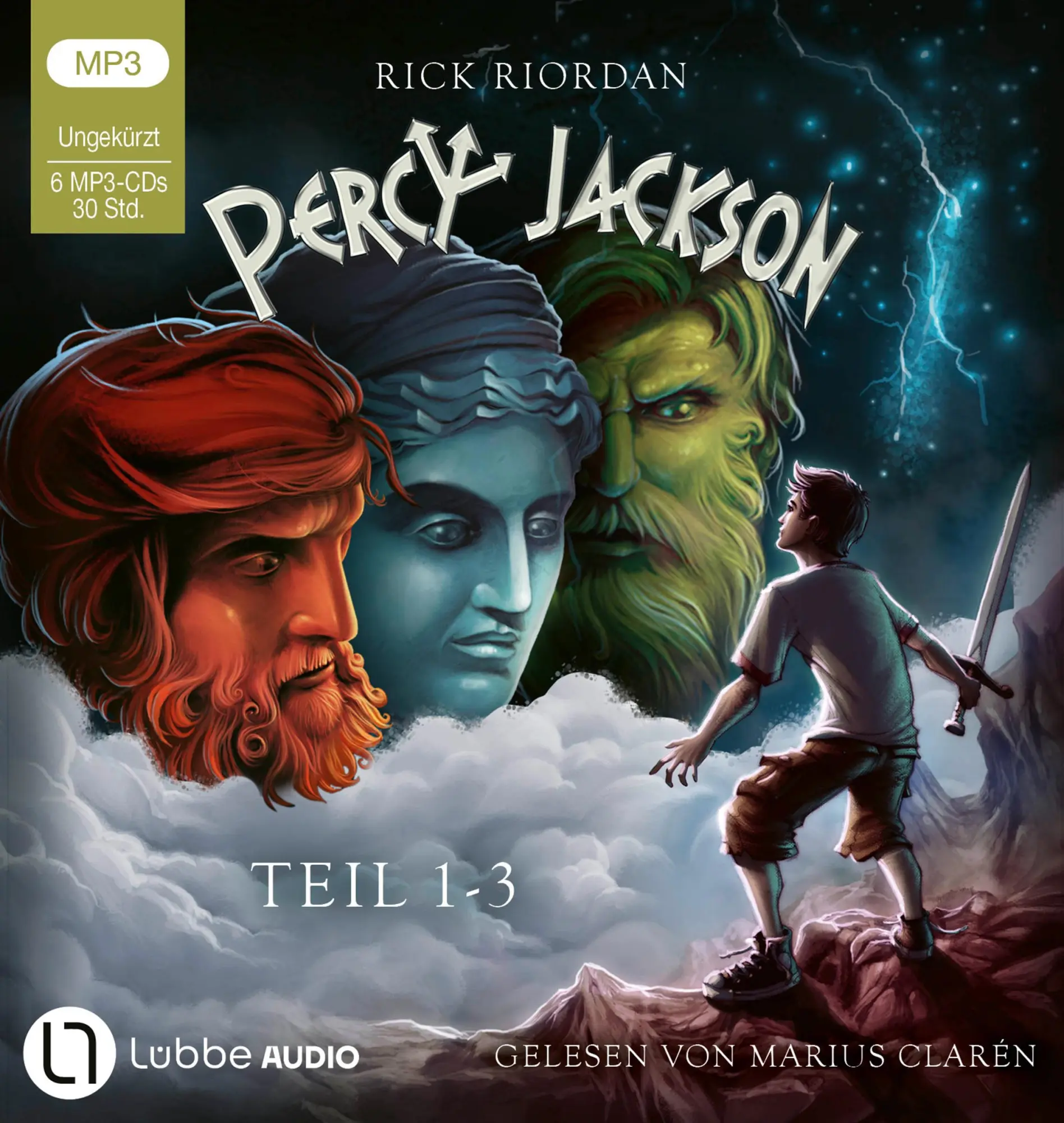 Cover: 9783785787373 | Percy Jackson - Teil 1-3 | Rick Riordan | MP3 | 6 Audio-CDs | Deutsch