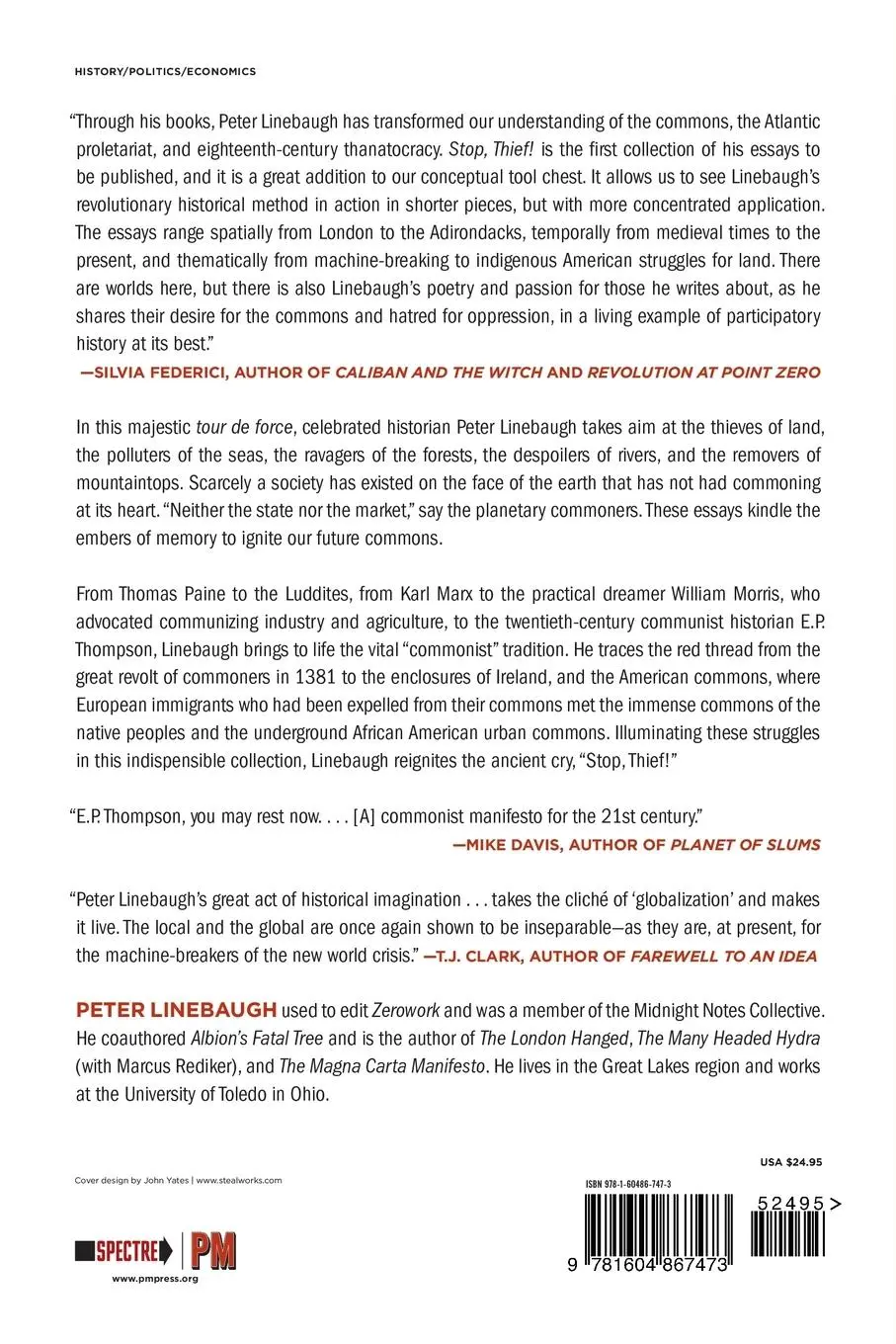 Rückseite: 9781604867473 | Stop, Thief! | The Commons, Enclosures, and Resistance | Linebaugh