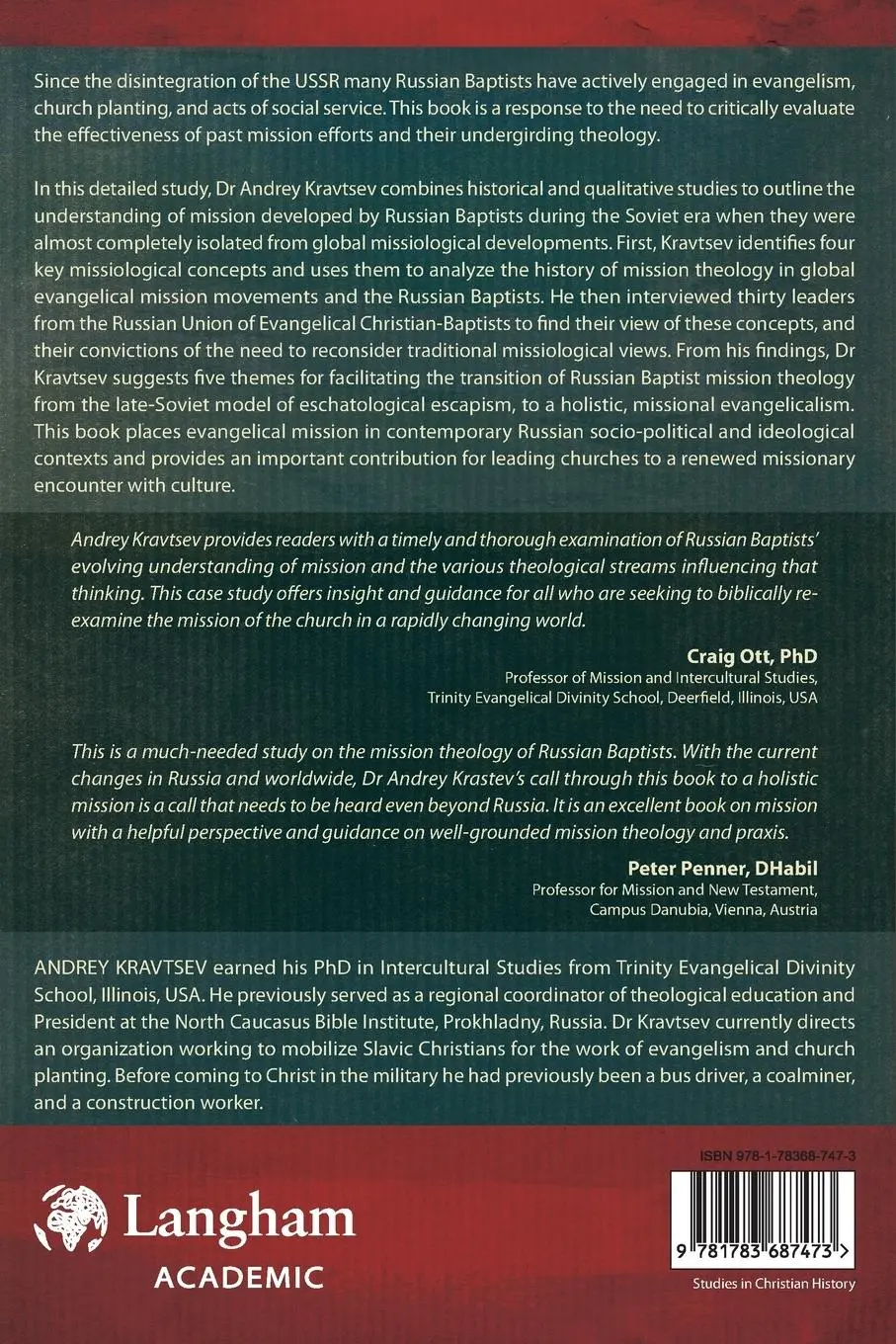 Rückseite: 9781783687473 | Russian Baptist Mission Theology in Historical and Contemporary...