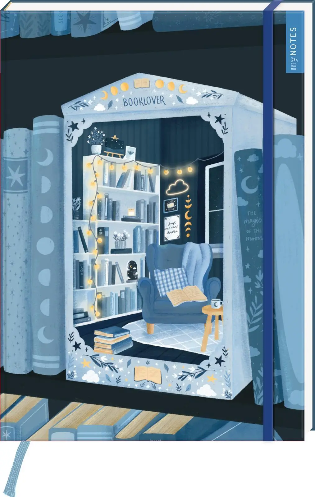 Cover: 4014489137573 | myNOTES Papeterie: Notizbuch A4 Book Nook | Dan Lin | Notizbuch | 2025