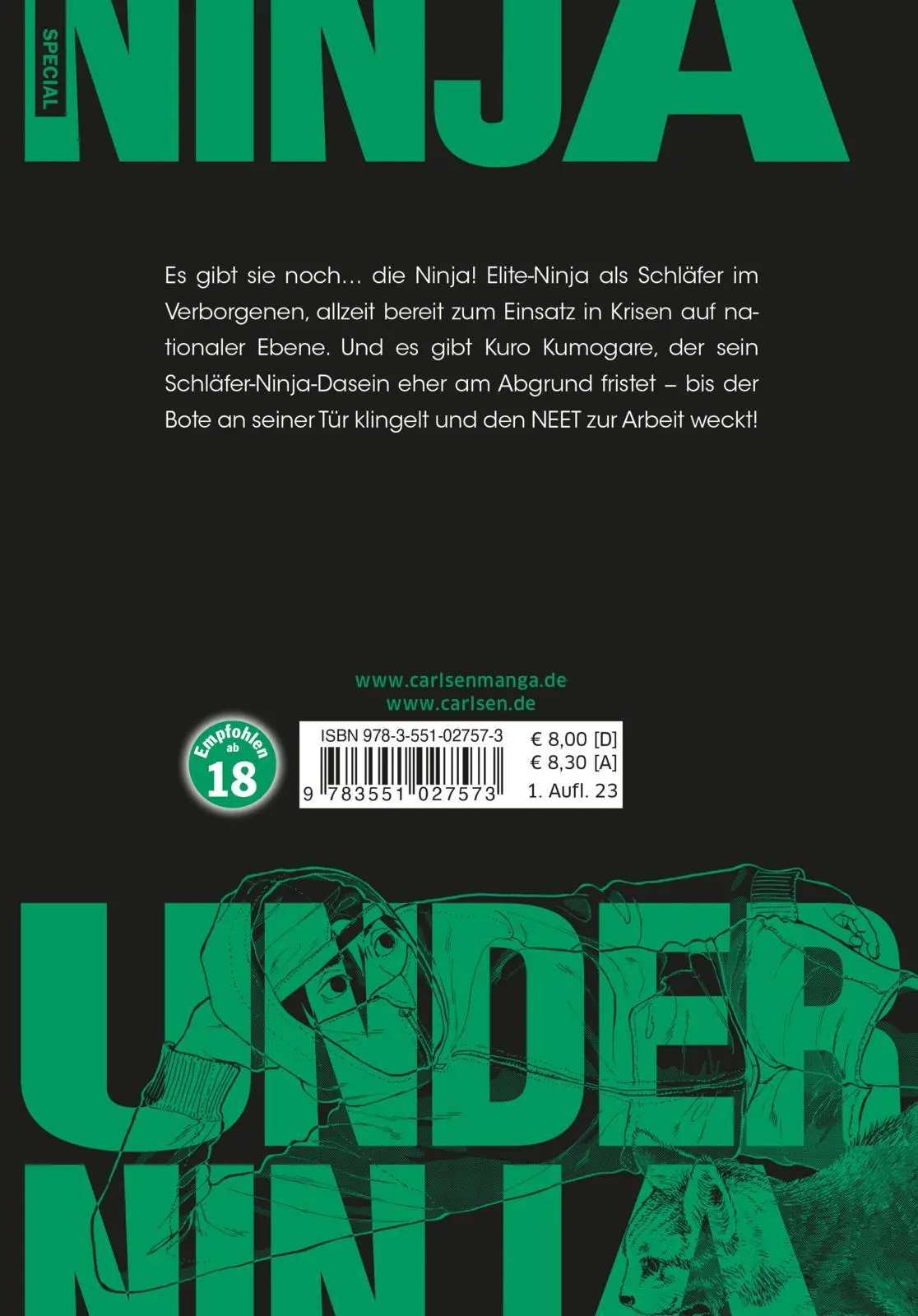 Rückseite: 9783551027573 | Under Ninja 1 | Kengo Hanazawa | Taschenbuch | Under Ninja | 196 S.