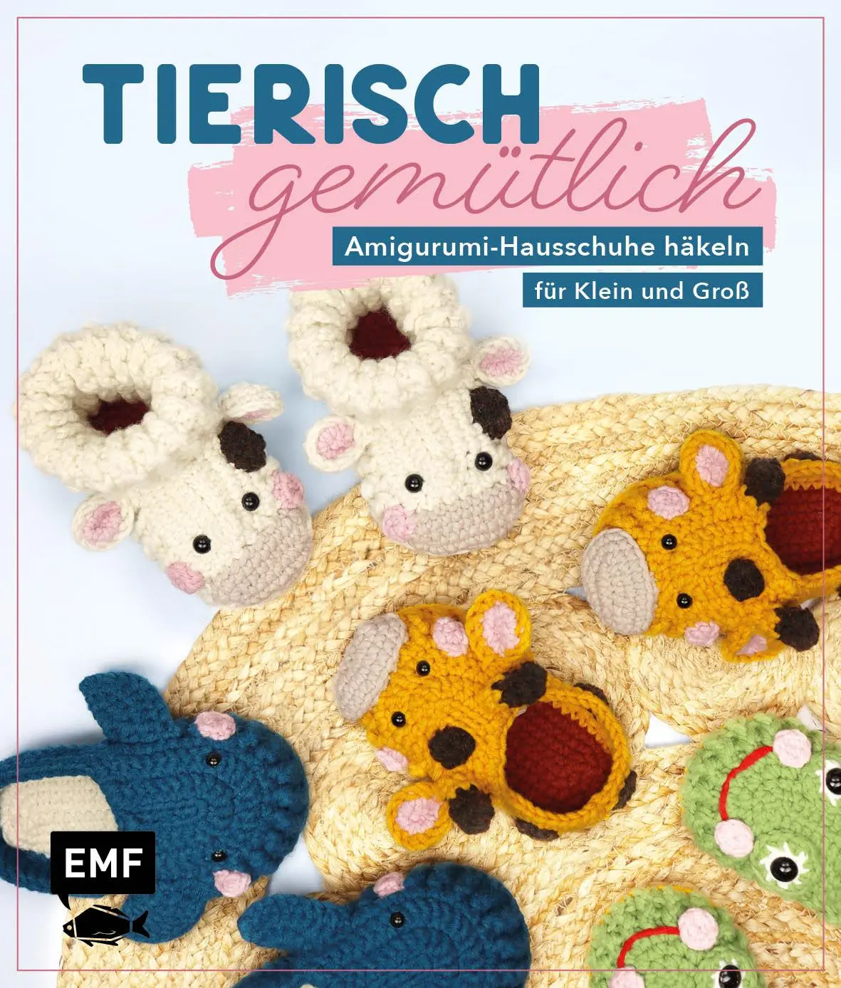 Cover: 9783745927573 | Tierisch gemütlich - Amigurumi-Hausschuhe häkeln für Klein und Groß