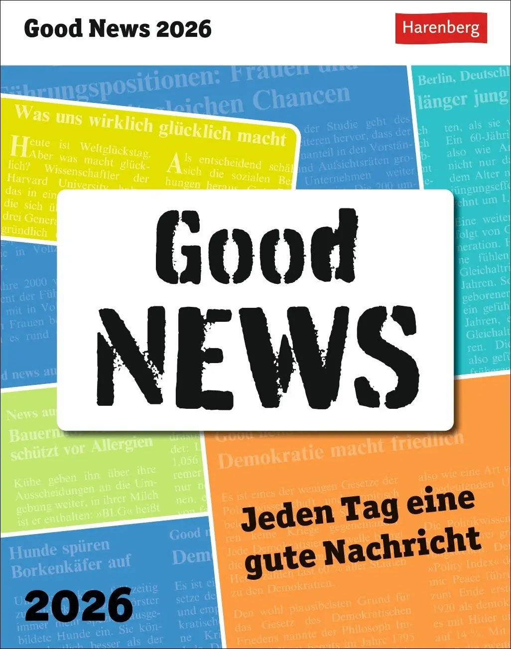 Cover: 9783840037573 | Good News Tagesabreißkalender 2026 - Jeden Tag eine gute Nachricht