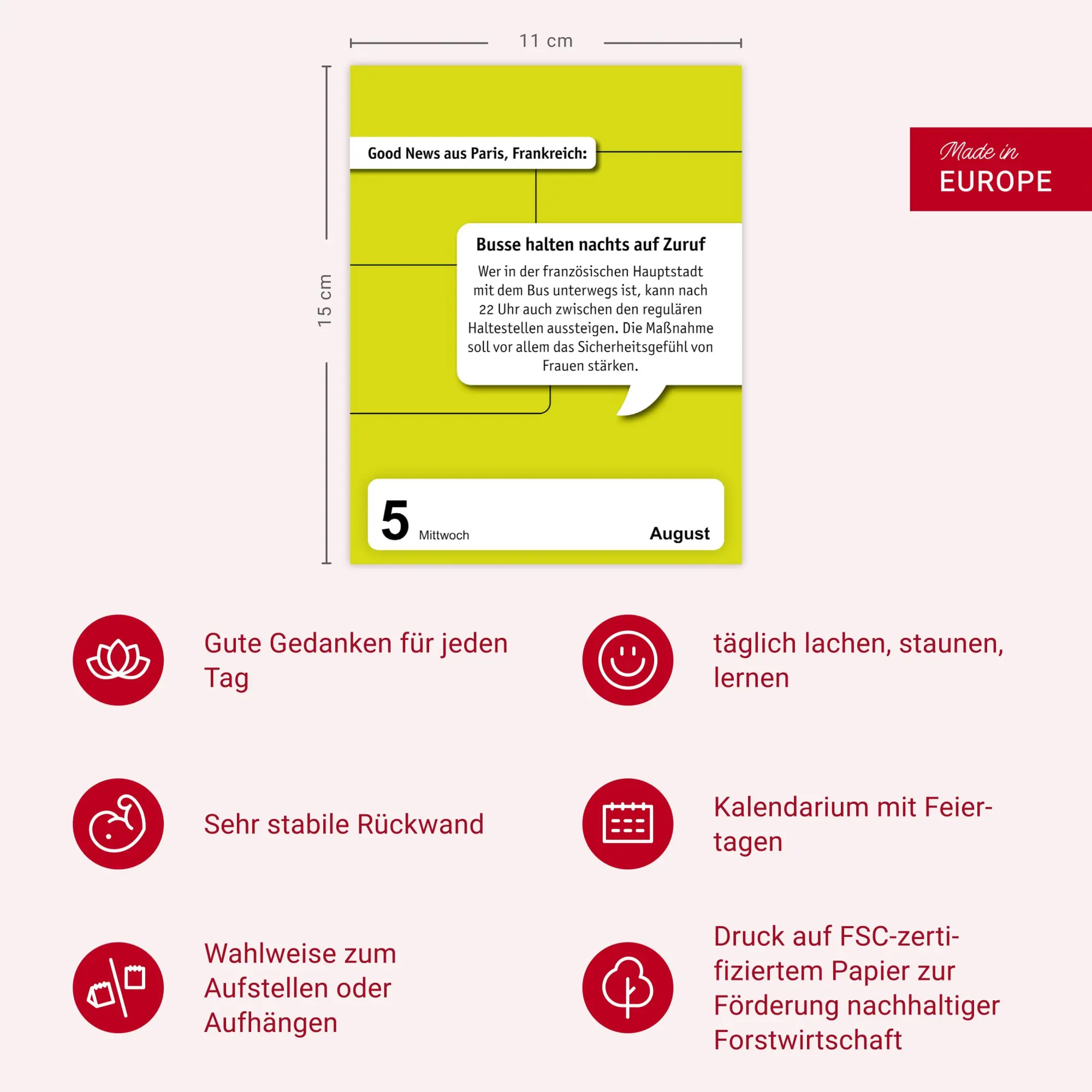 Bild: 9783840037573 | Good News Tagesabreißkalender 2026 - Jeden Tag eine gute Nachricht