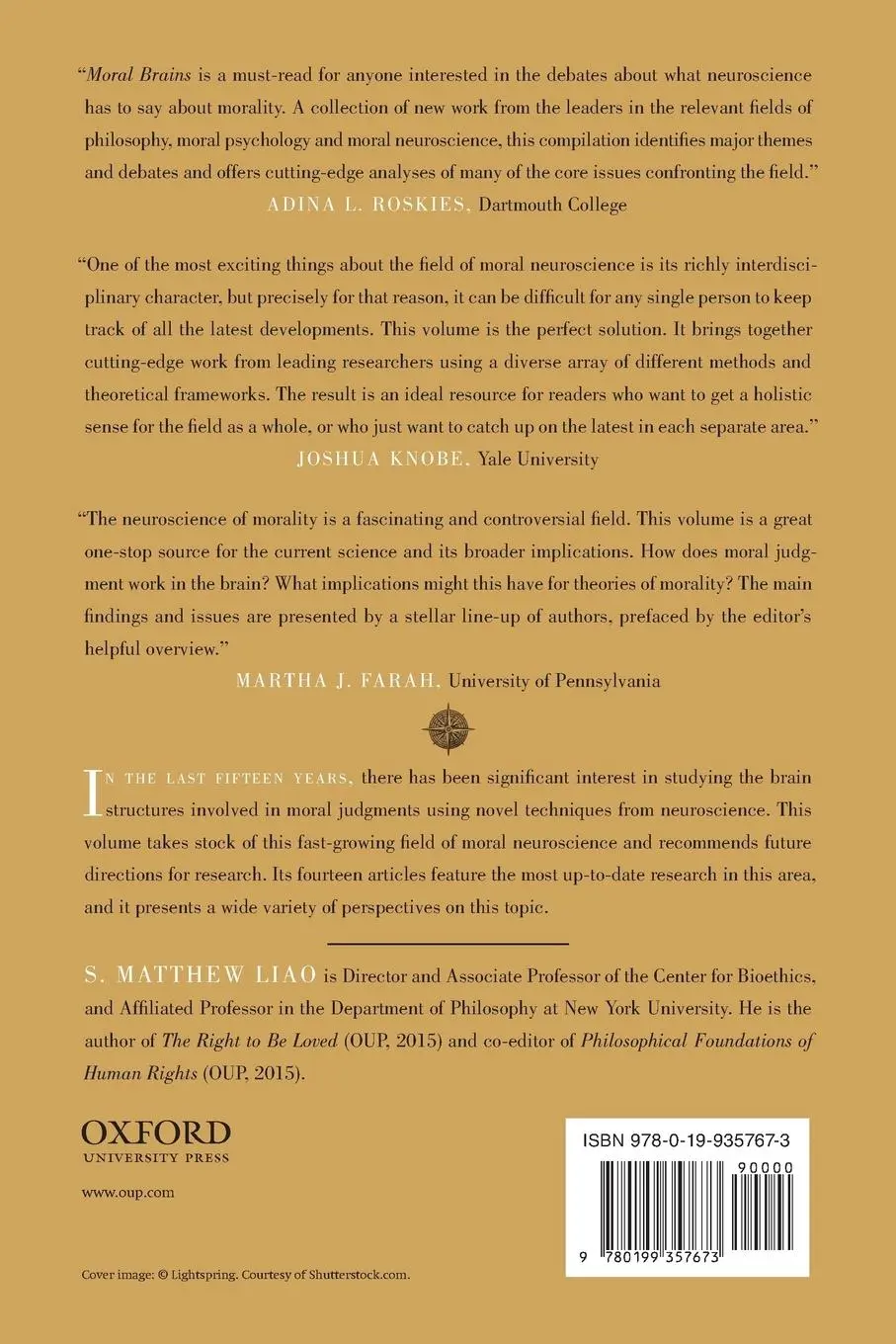 Rückseite: 9780199357673 | Moral Brains | The Neuroscience of Morality | S. Matthew Liao | Buch
