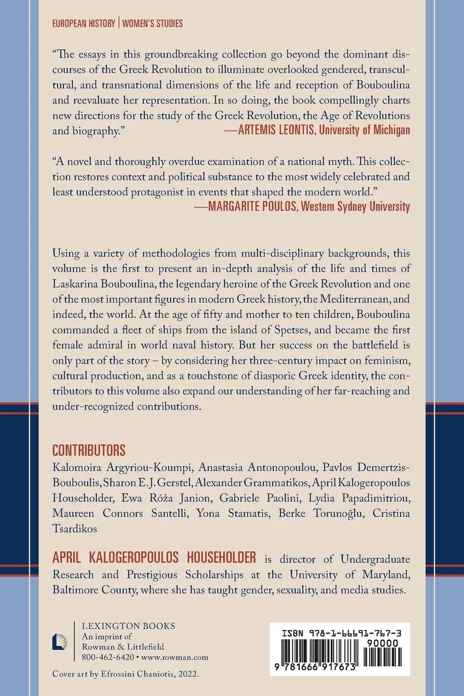 Rückseite: 9781666917673 | Bouboulina and the Greek Revolution | April Kalogeropoulos Householder