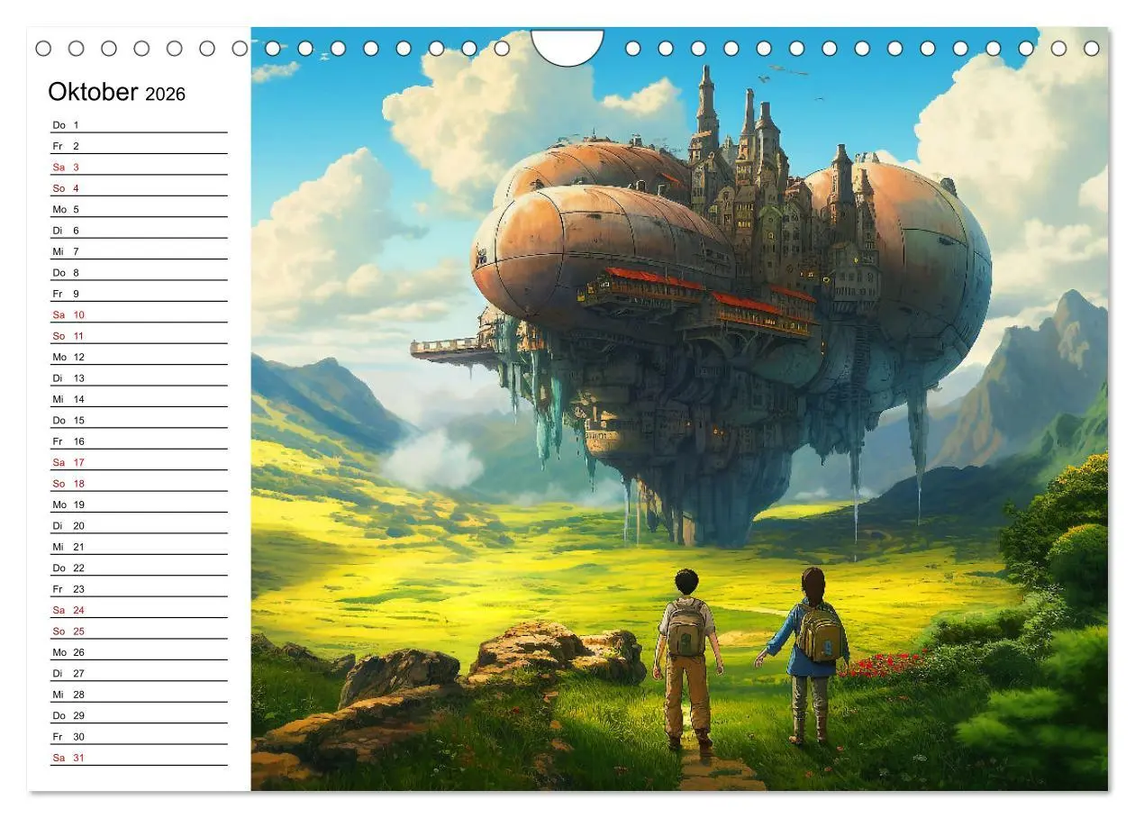 Bild: 9783457377673 | Anime Traumwelten (Wandkalender 2026 DIN A4 quer), CALVENDO...