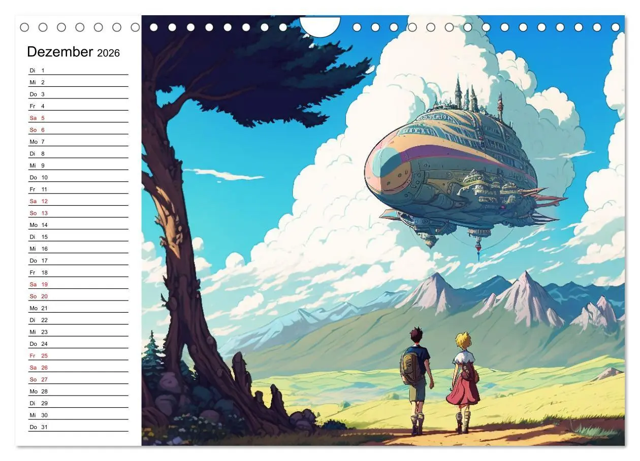 Bild: 9783457377673 | Anime Traumwelten (Wandkalender 2026 DIN A4 quer), CALVENDO...