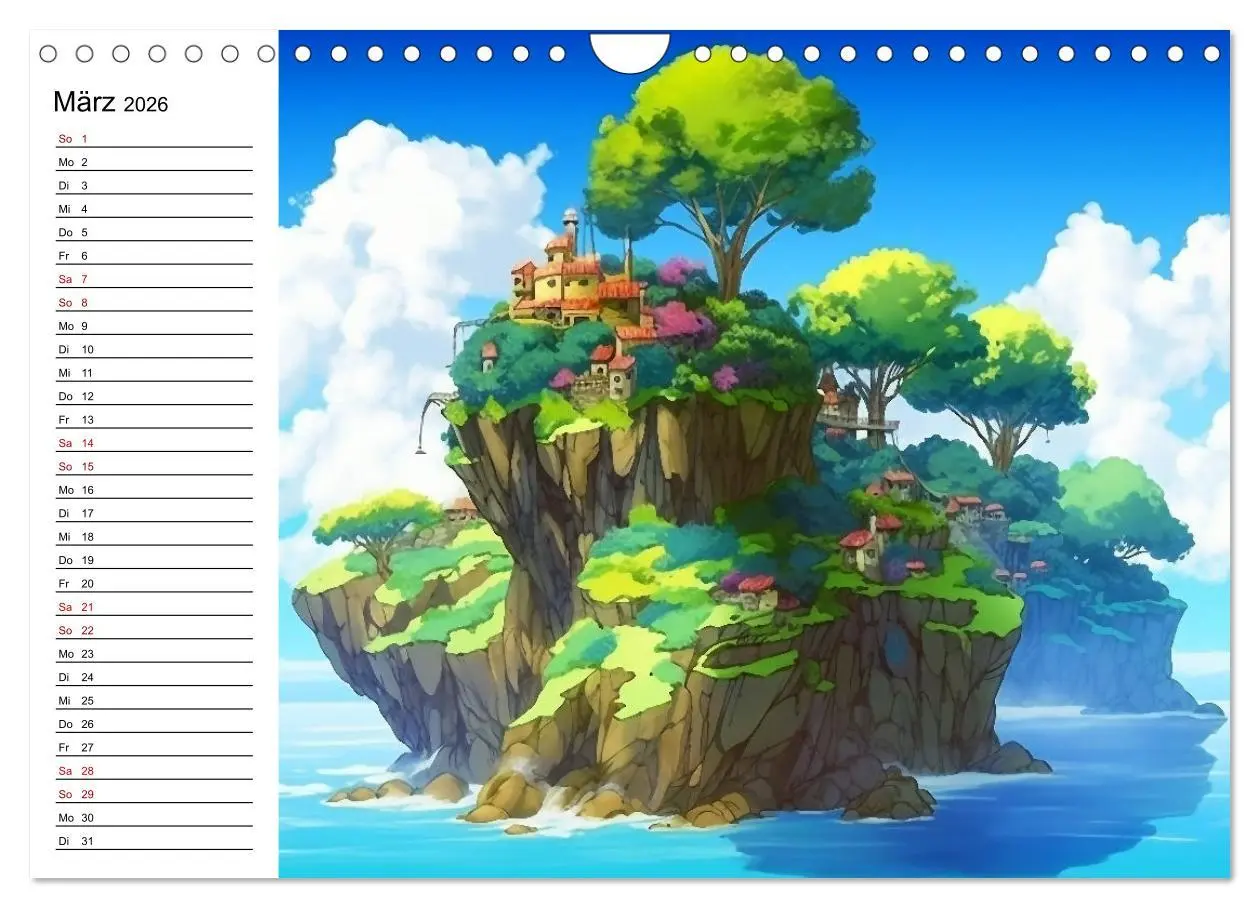 Bild: 9783457377673 | Anime Traumwelten (Wandkalender 2026 DIN A4 quer), CALVENDO...