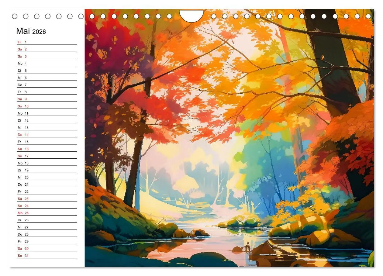 Bild: 9783457377673 | Anime Traumwelten (Wandkalender 2026 DIN A4 quer), CALVENDO...