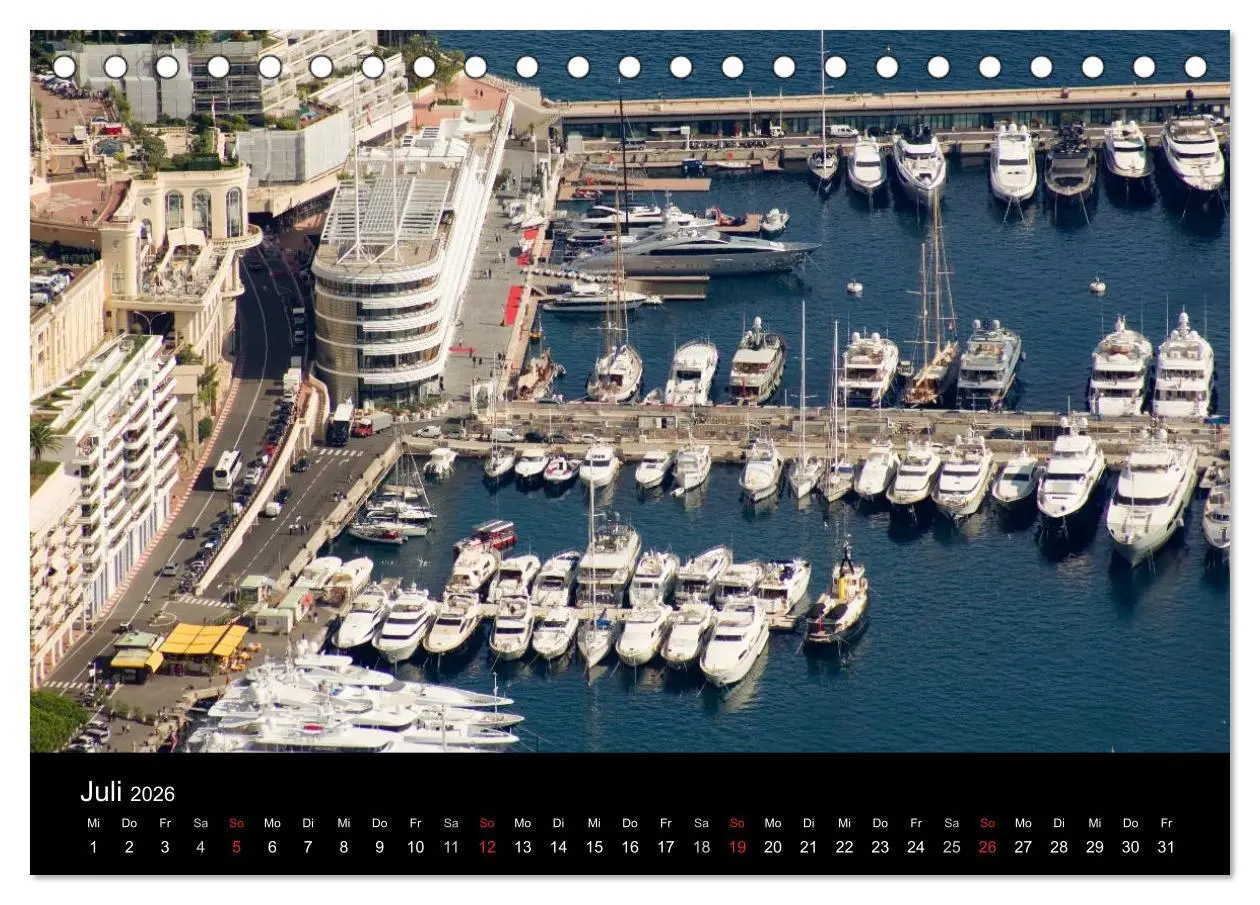 Bild: 9783516087673 | Faszination Monaco (Tischkalender 2026 DIN A5 quer), CALVENDO...