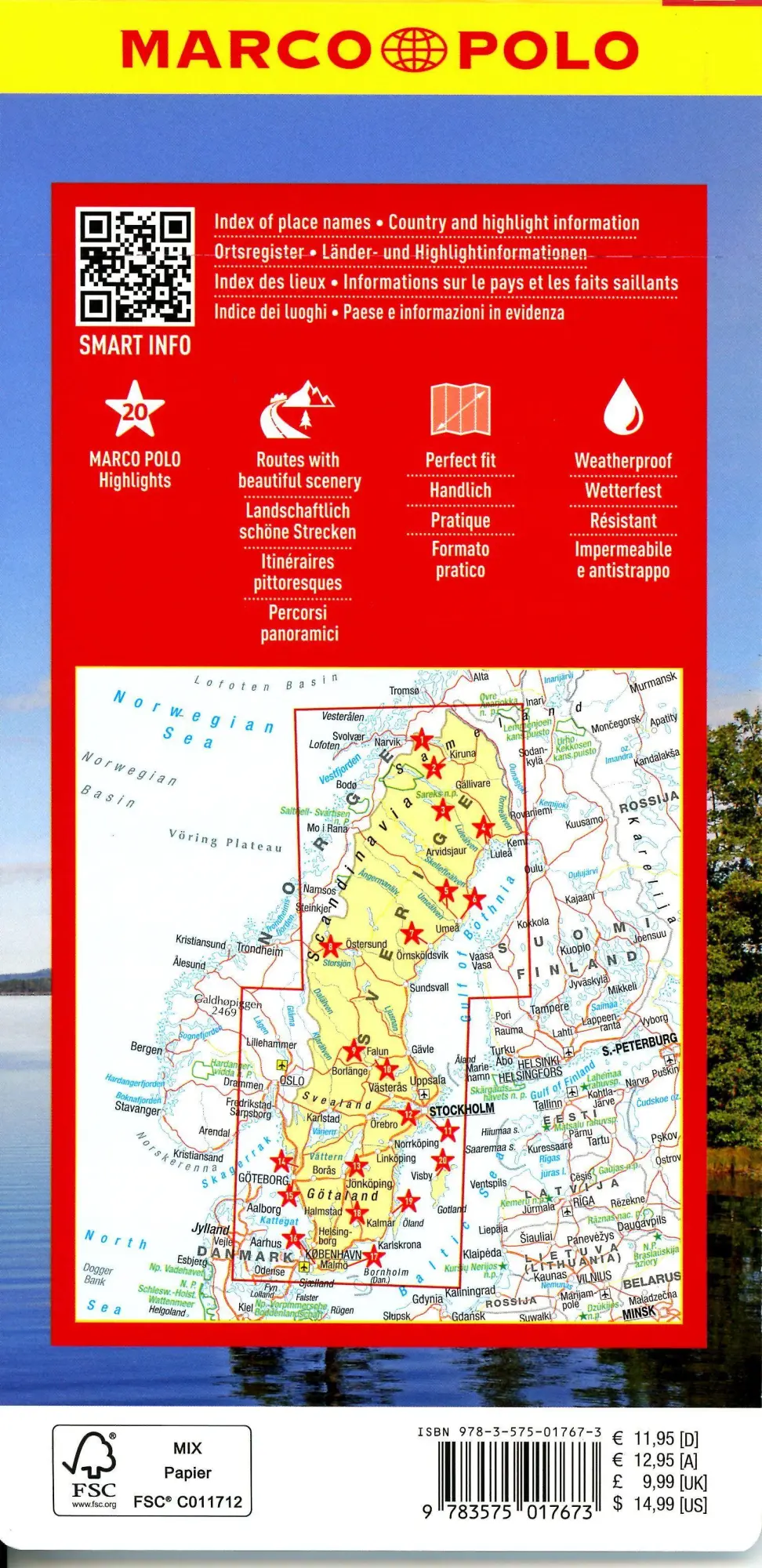 Bild: 9783575017673 | MARCO POLO Reisekarte Schweden 1:900.000 | (Land-)Karte | Deutsch