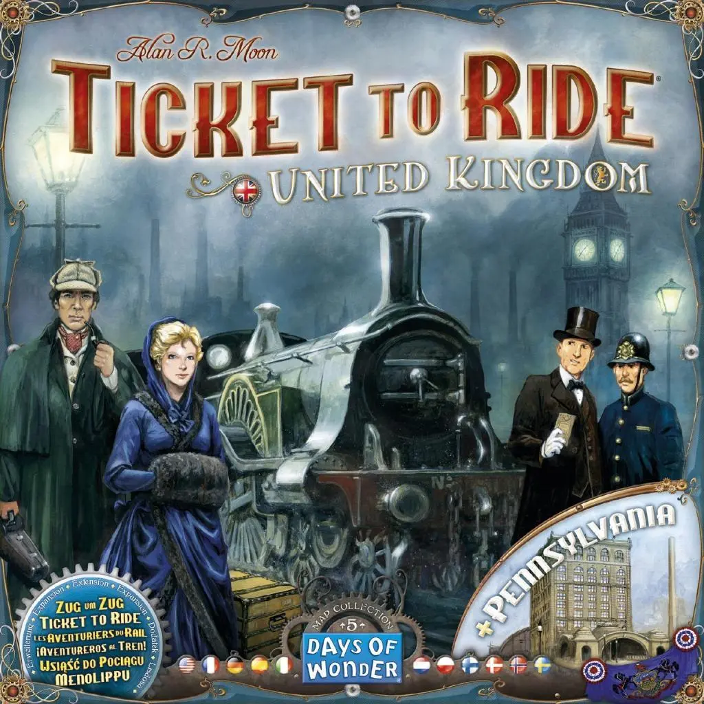 Cover: 824968817773 | Zug um Zug UK&amp; Pennsylvania | Days of Wonder | Spiel | Deutsch | 2016