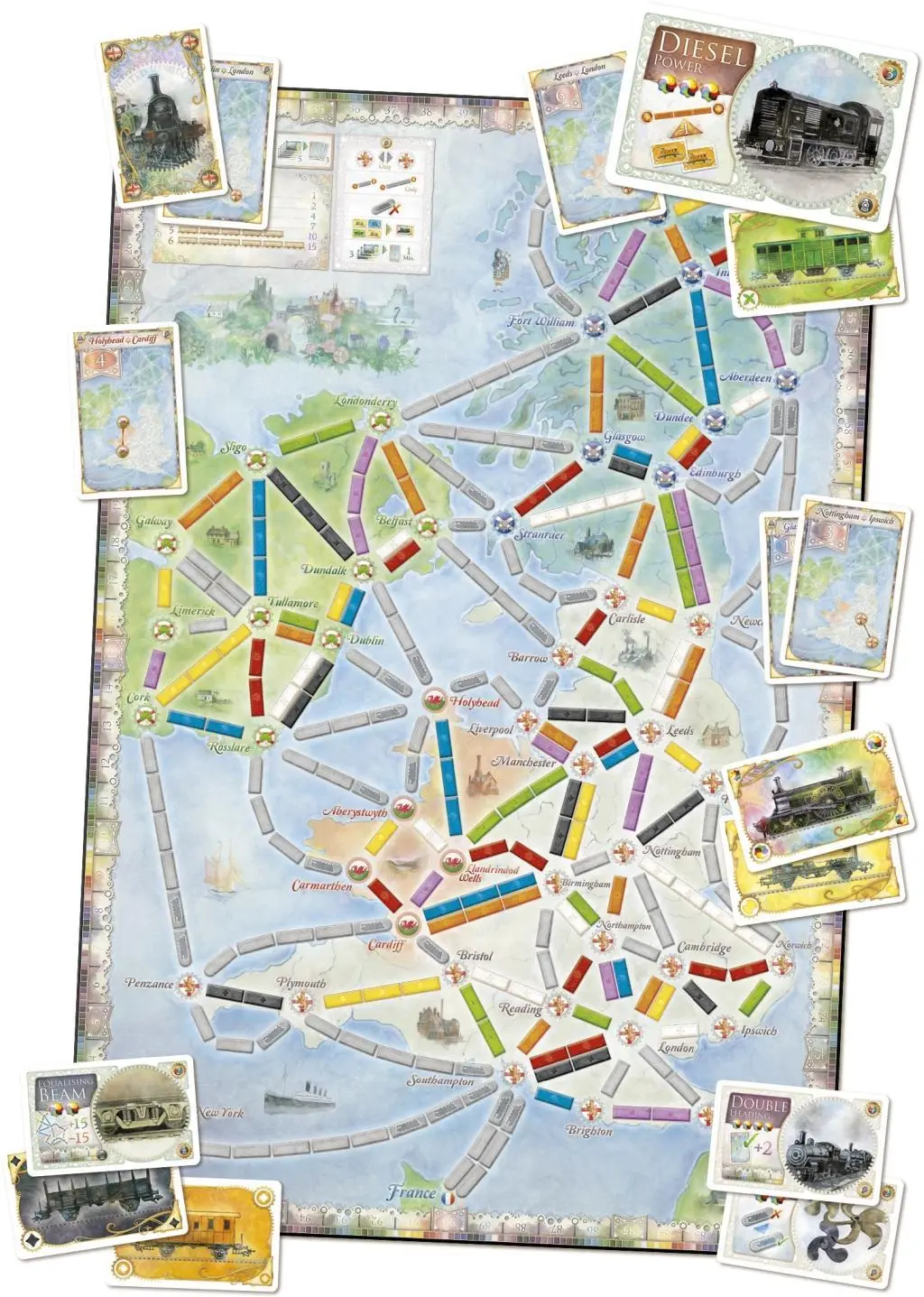 Bild: 824968817773 | Zug um Zug UK&amp; Pennsylvania | Days of Wonder | Spiel | Deutsch | 2016