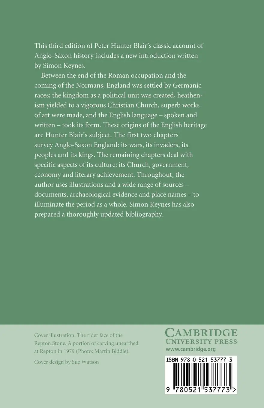 Rückseite: 9780521537773 | An Introduction to Anglo-Saxon England | Peter Hunter Blair | Buch