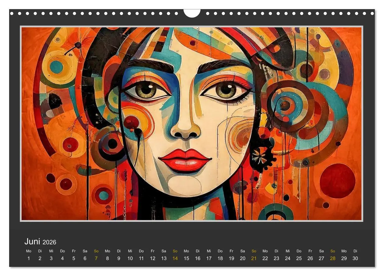 Bild: 9783457297773 | Frauenporträts mit dekonstruktivem Ansatz (Wandkalender 2026 DIN A3...
