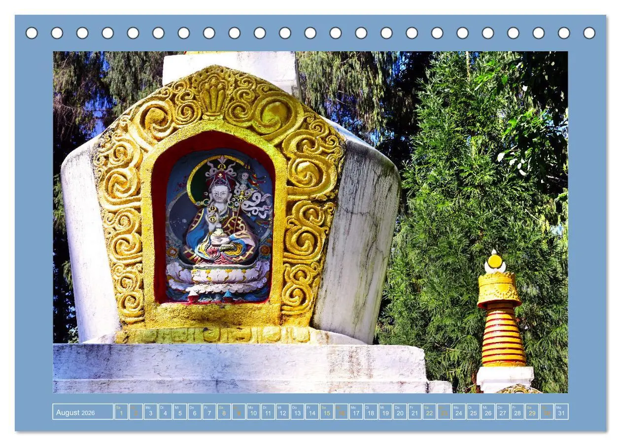 Bild: 9783457507773 | Stupas - Architektur des Himalayas (Tischkalender 2026 DIN A5...