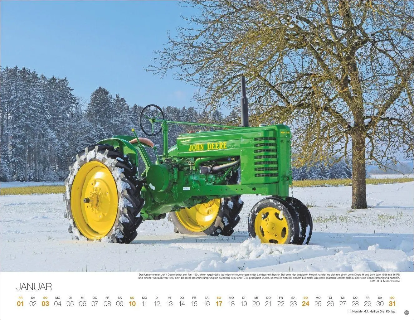 Bild: 9783756417773 | Starke Traktoren Posterkalender 2027 | Heye | Kalender | Spiralbindung
