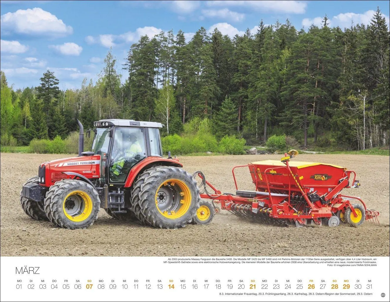 Bild: 9783756417773 | Starke Traktoren Posterkalender 2027 | Heye | Kalender | Spiralbindung