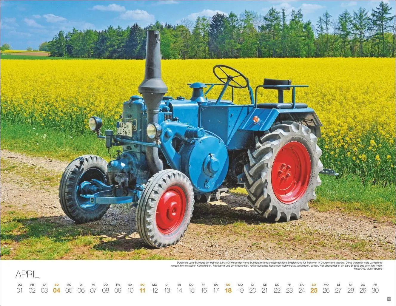 Bild: 9783756417773 | Starke Traktoren Posterkalender 2027 | Heye | Kalender | Spiralbindung