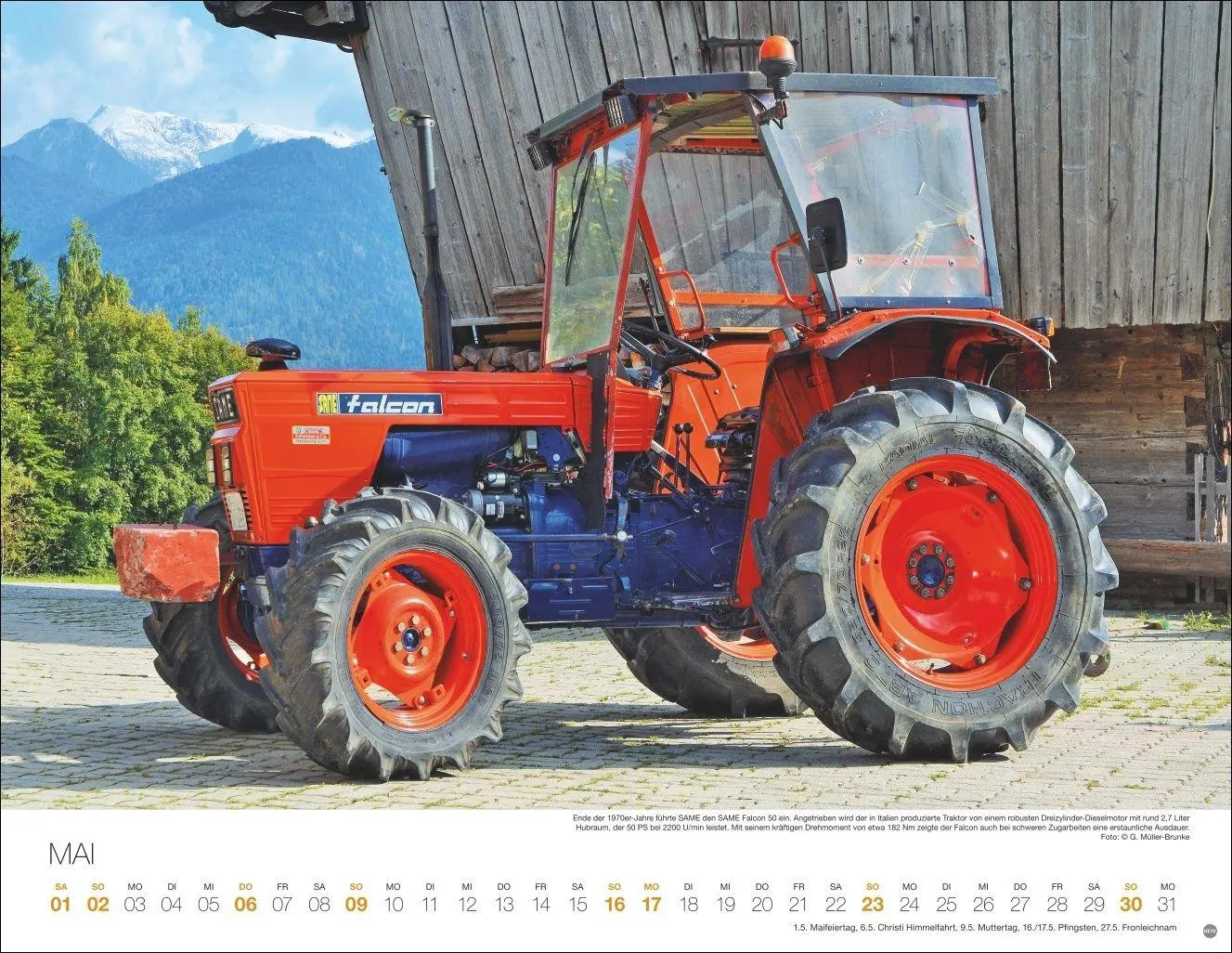 Bild: 9783756417773 | Starke Traktoren Posterkalender 2027 | Heye | Kalender | Spiralbindung