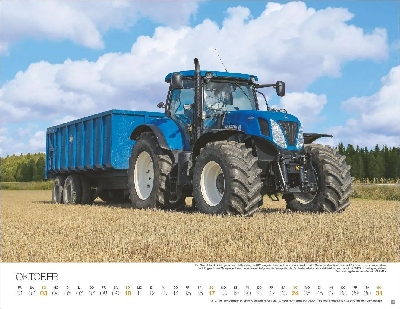 Bild: 9783756417773 | Starke Traktoren Posterkalender 2027 | Heye | Kalender | Spiralbindung